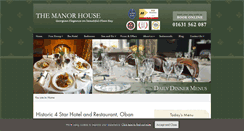 Desktop Screenshot of manorhouseoban.com